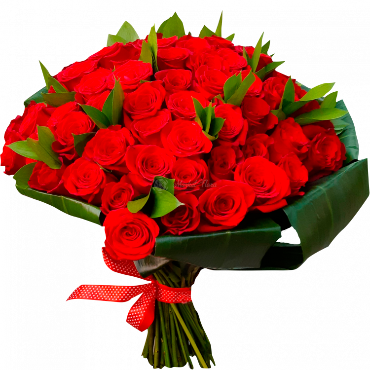 Букет из 101 красной розы «Улыбка принцессы»