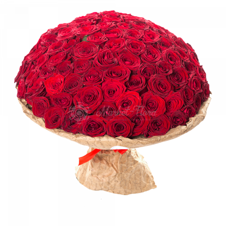 Букет из красной 101 розы